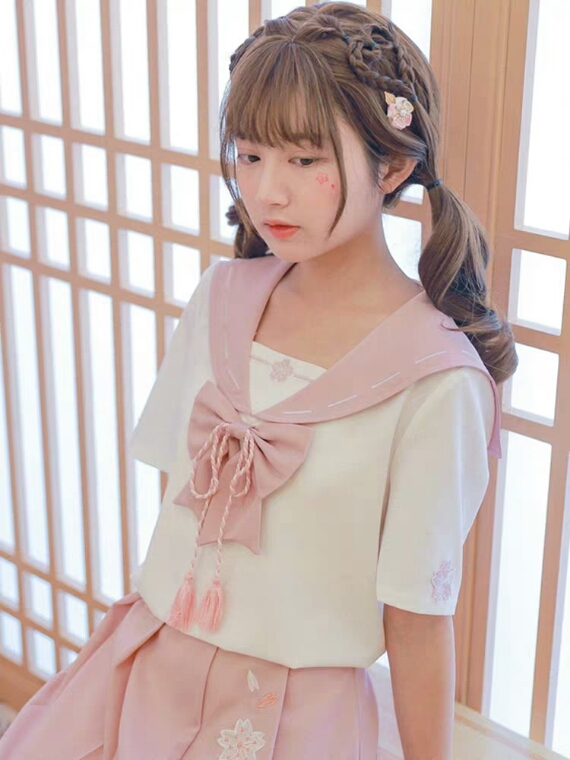 森女部落西西，jk定制服裝