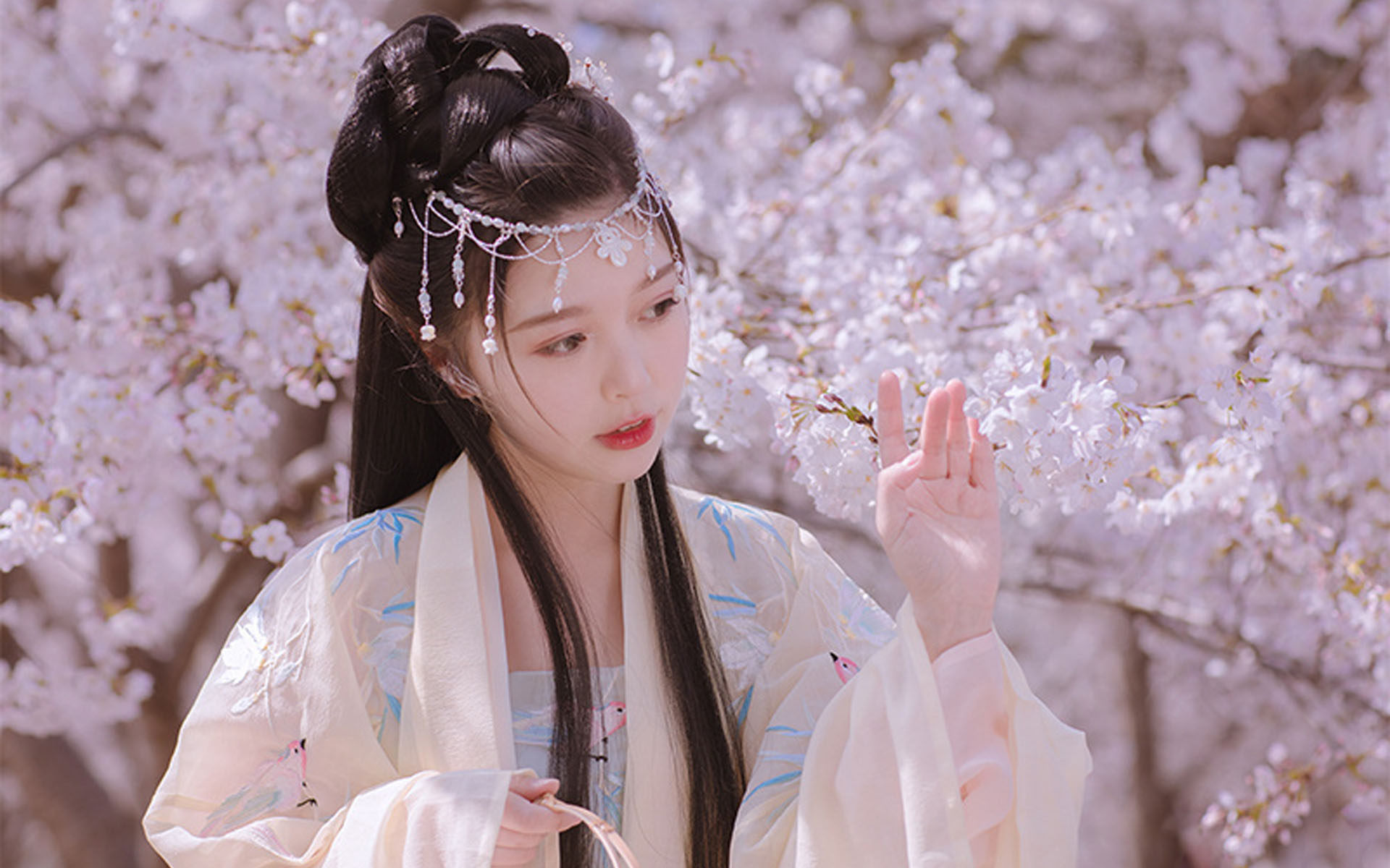 古風(fēng)美女仙氣唯美寫(xiě)真桌面壁紙
