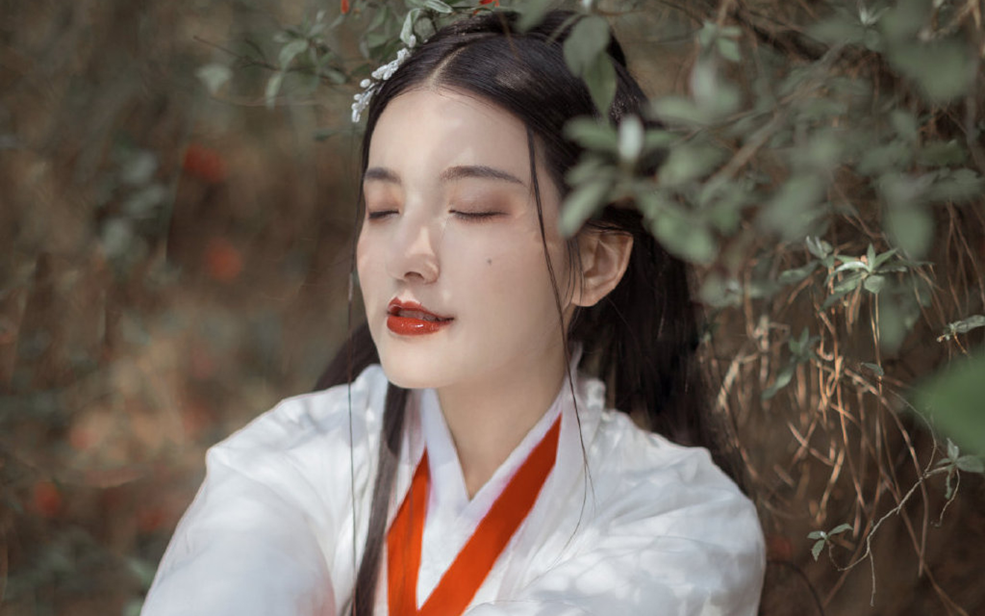 古風(fēng)美女美艷迷人寫真桌面壁紙