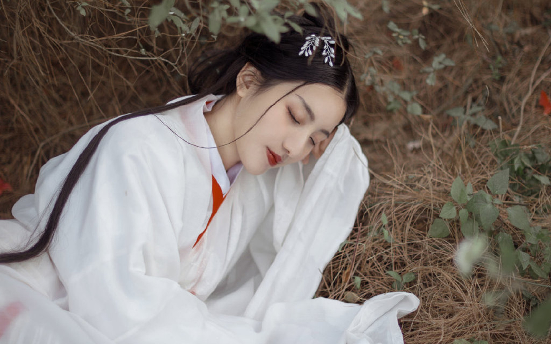 古風(fēng)美女美艷迷人寫真桌面壁紙