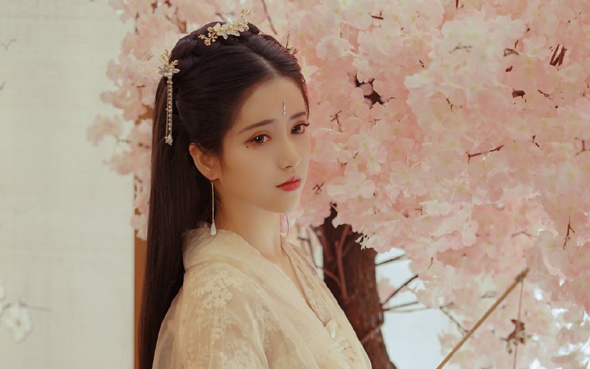 古風美女唯美仙氣寫真桌面壁紙