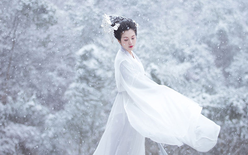 漢服 雪景