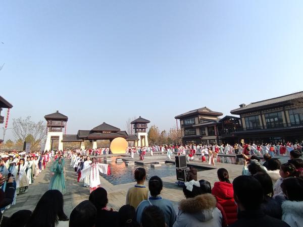 漢服走秀現(xiàn)場