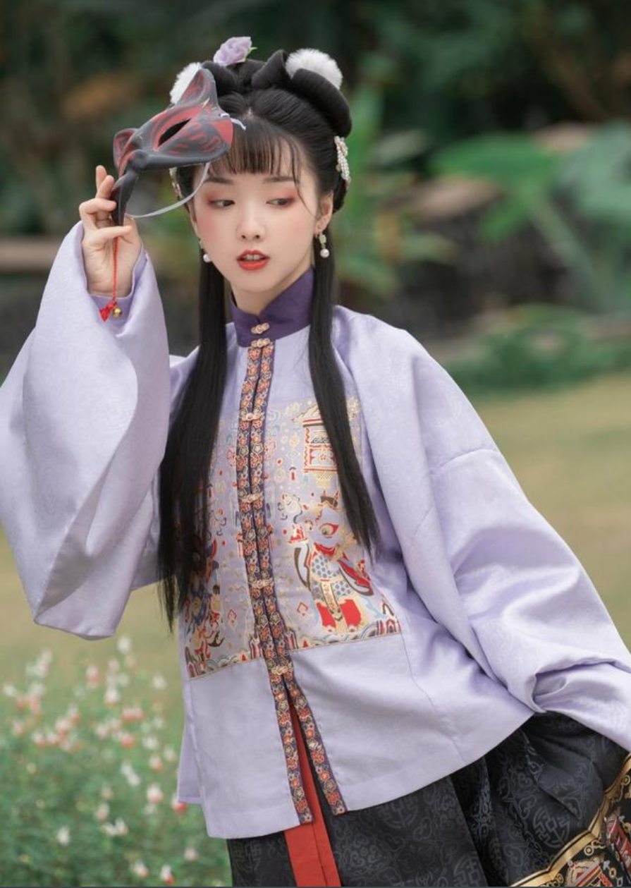 典雅的紫色系漢服