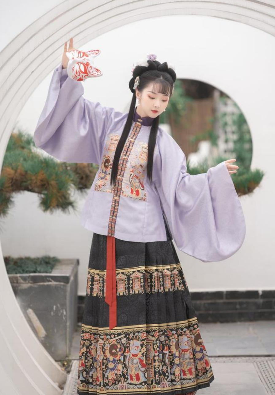 典雅的紫色系漢服